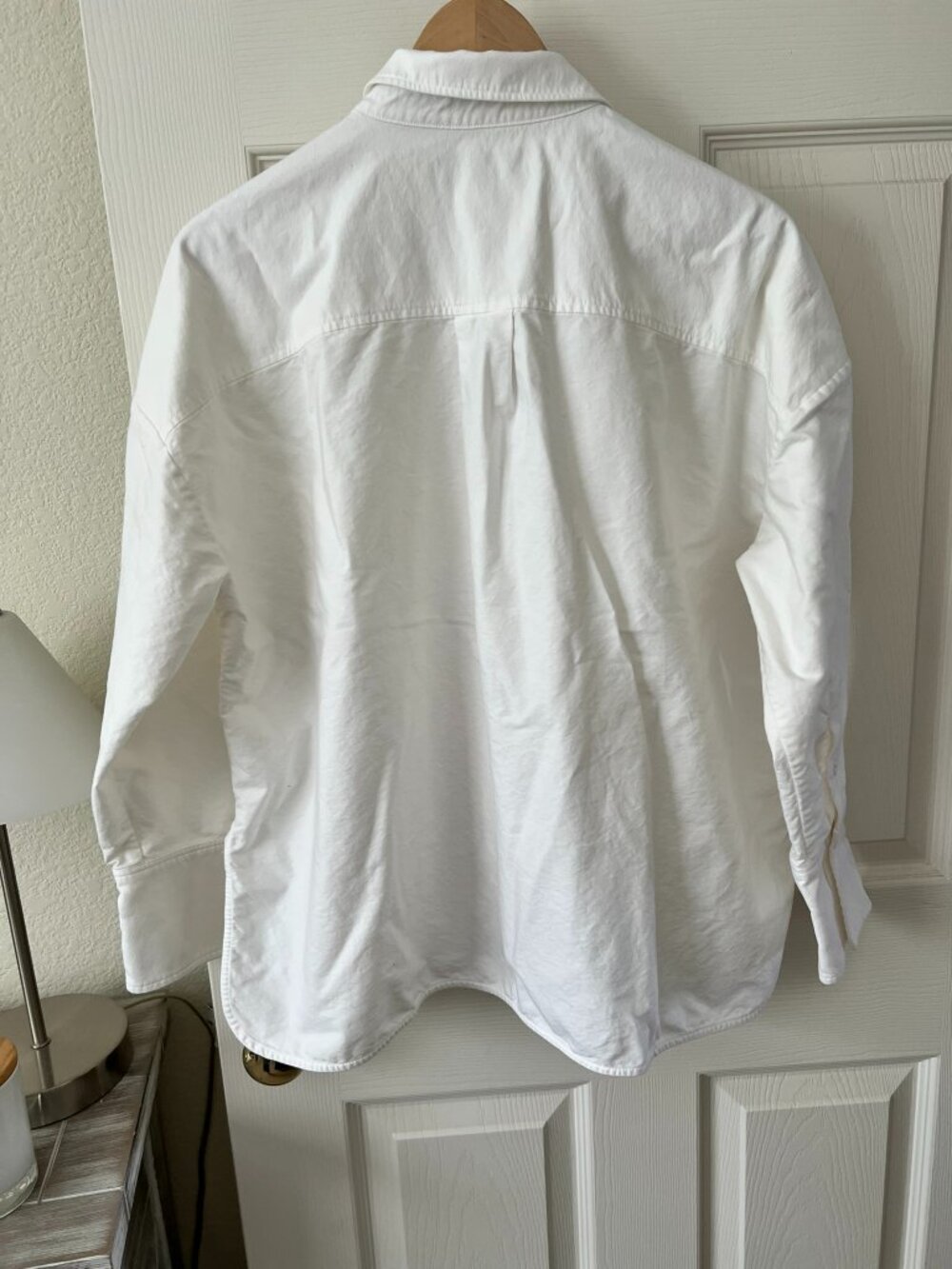Everlane The Boxy Oxford White Organic Cotton Oversized Shirt M - Picture 11 of 13